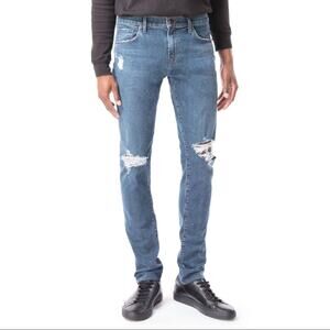 J BRAND NWT Mick Destroyed Medium Wash Skinny Jeans Mens Size 36